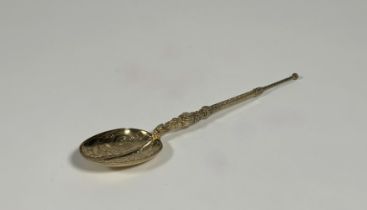 A George VI Coronation commemorative silver-gilt Anointing Spoon, Reid & Sons, London 1936, a copy
