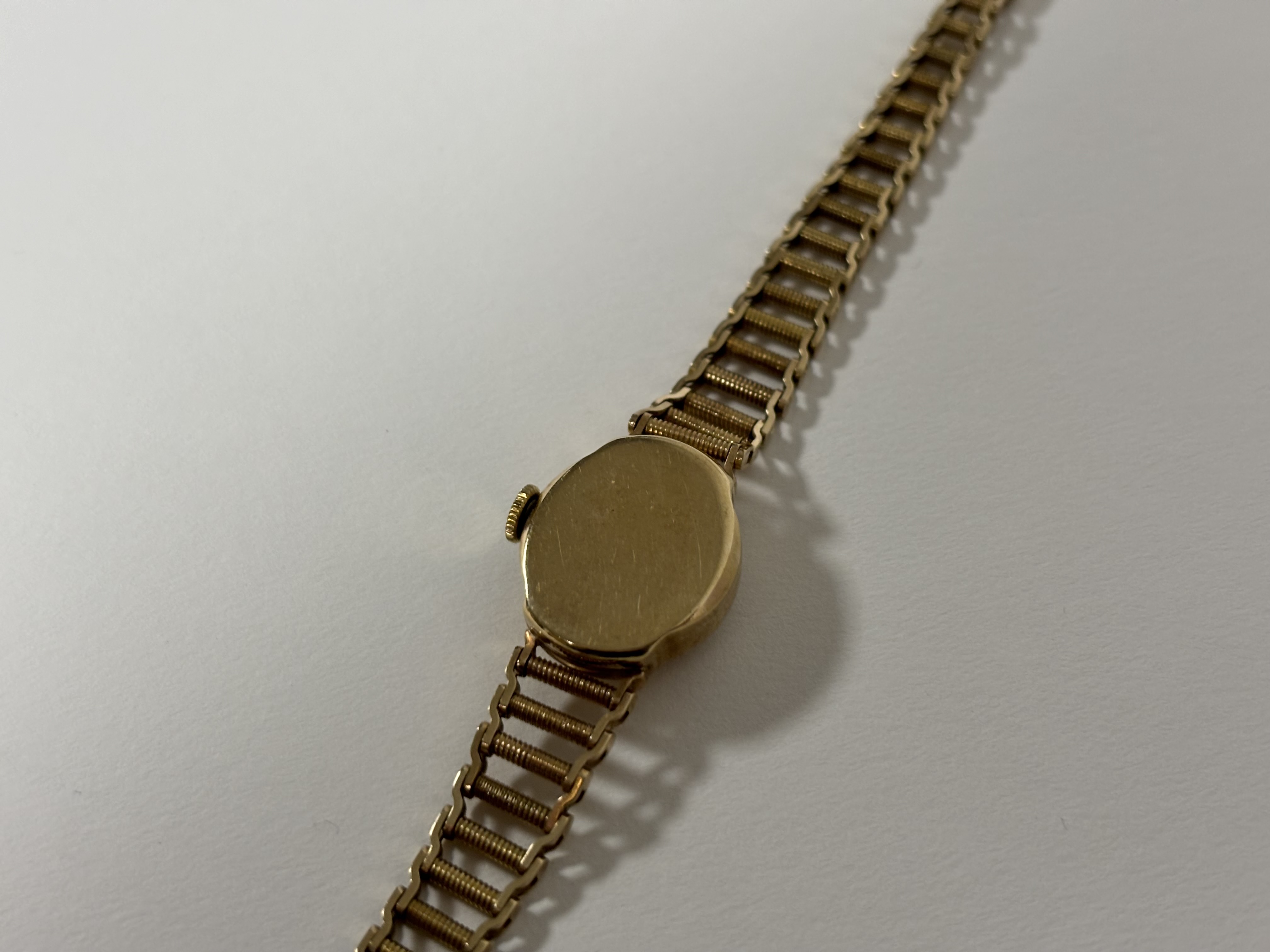 A vintage lady's 9ct gold Rolex wristwatch, the dial with Arabic numerals signed "Rolex / - Image 3 of 3