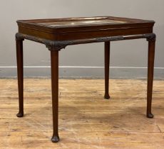 An early 20th century mahogany silver table in the Georgian style, possibly by Warings (Waring &
