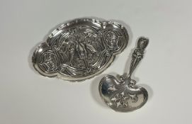 A Whiting American sterling silver spoon, in the Art Nouveau taste, c. 1900/1910, with pierced