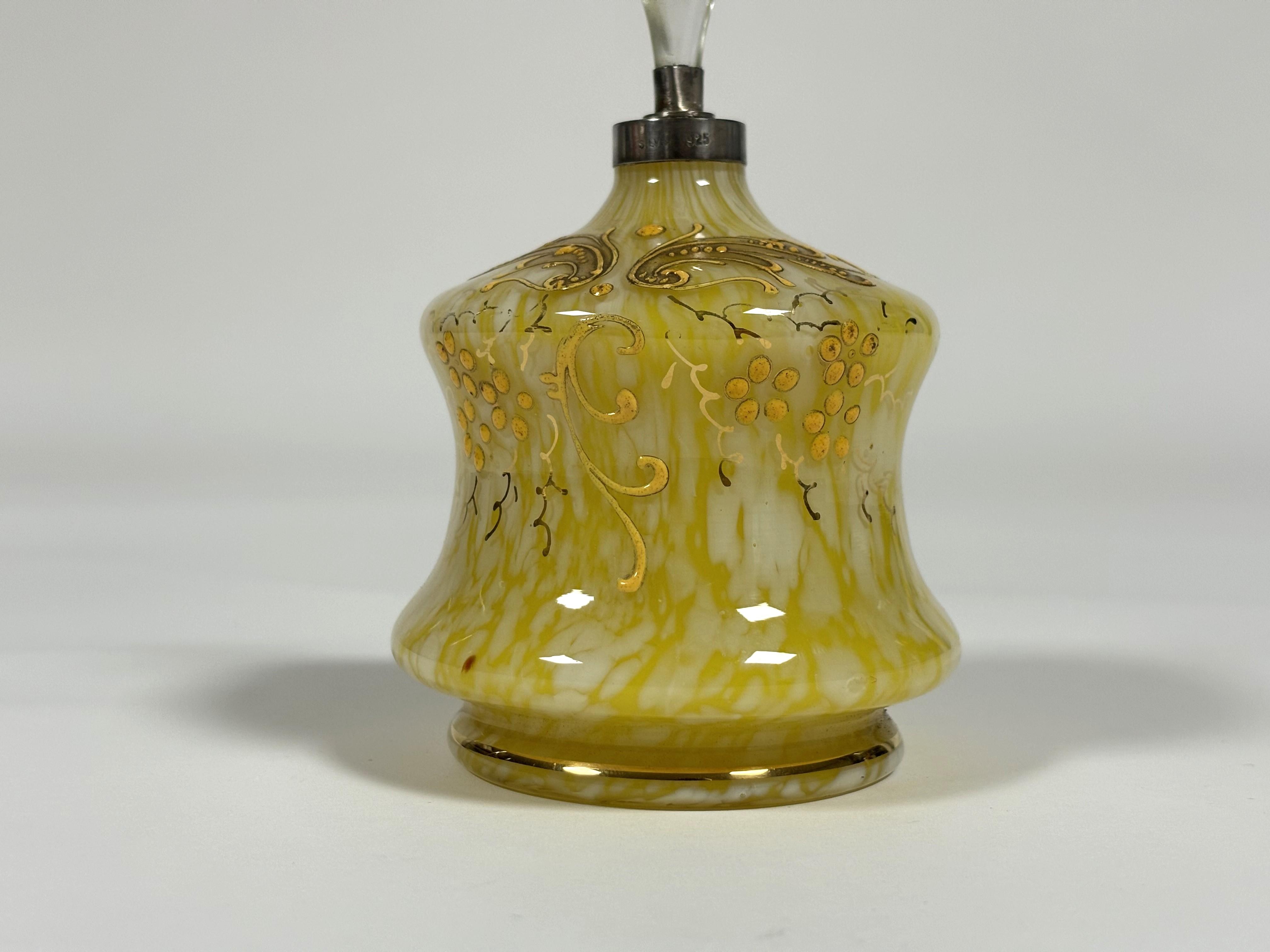 Two early 20th century silver-mounted scent bottles: the first of slender baluster form, in - Image 3 of 9