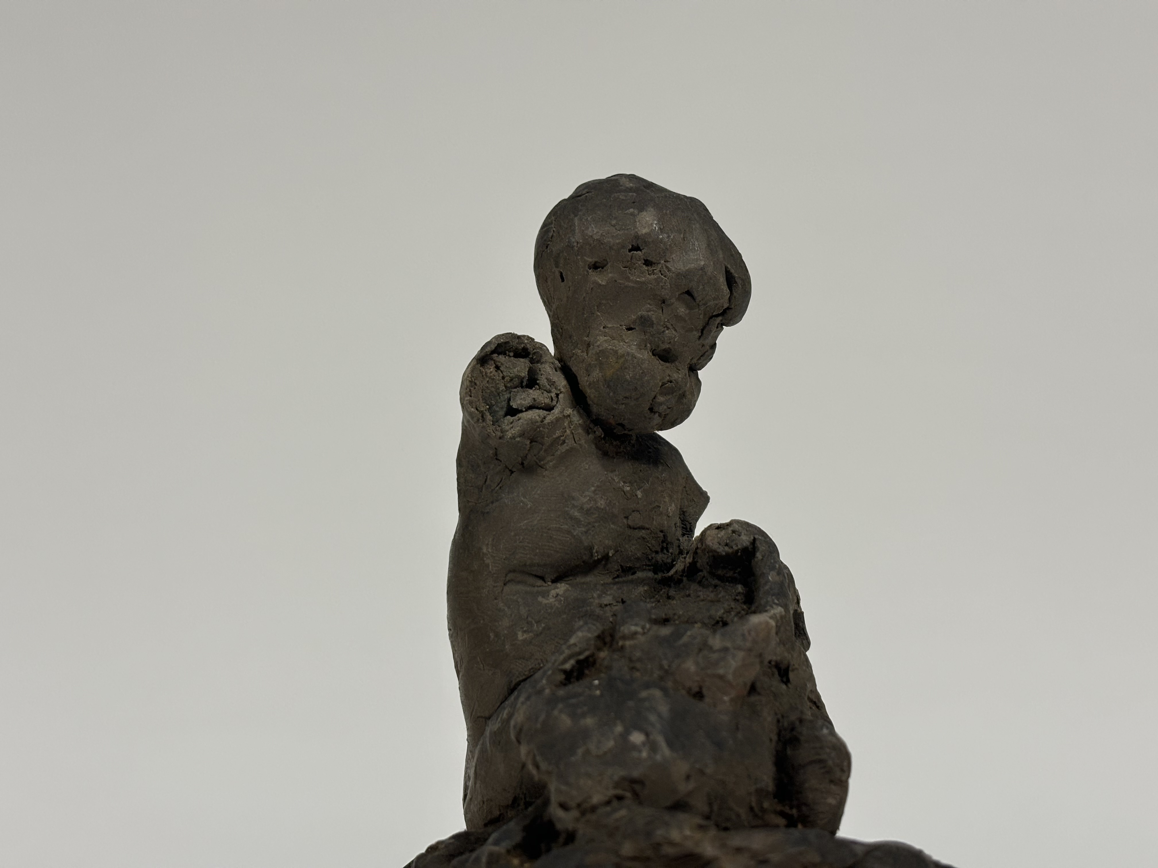 Attributed to Sophia Rosamond Praeger M.B.E. (Irish, 1867-1954), a wax maquette of a Child with a - Image 4 of 6