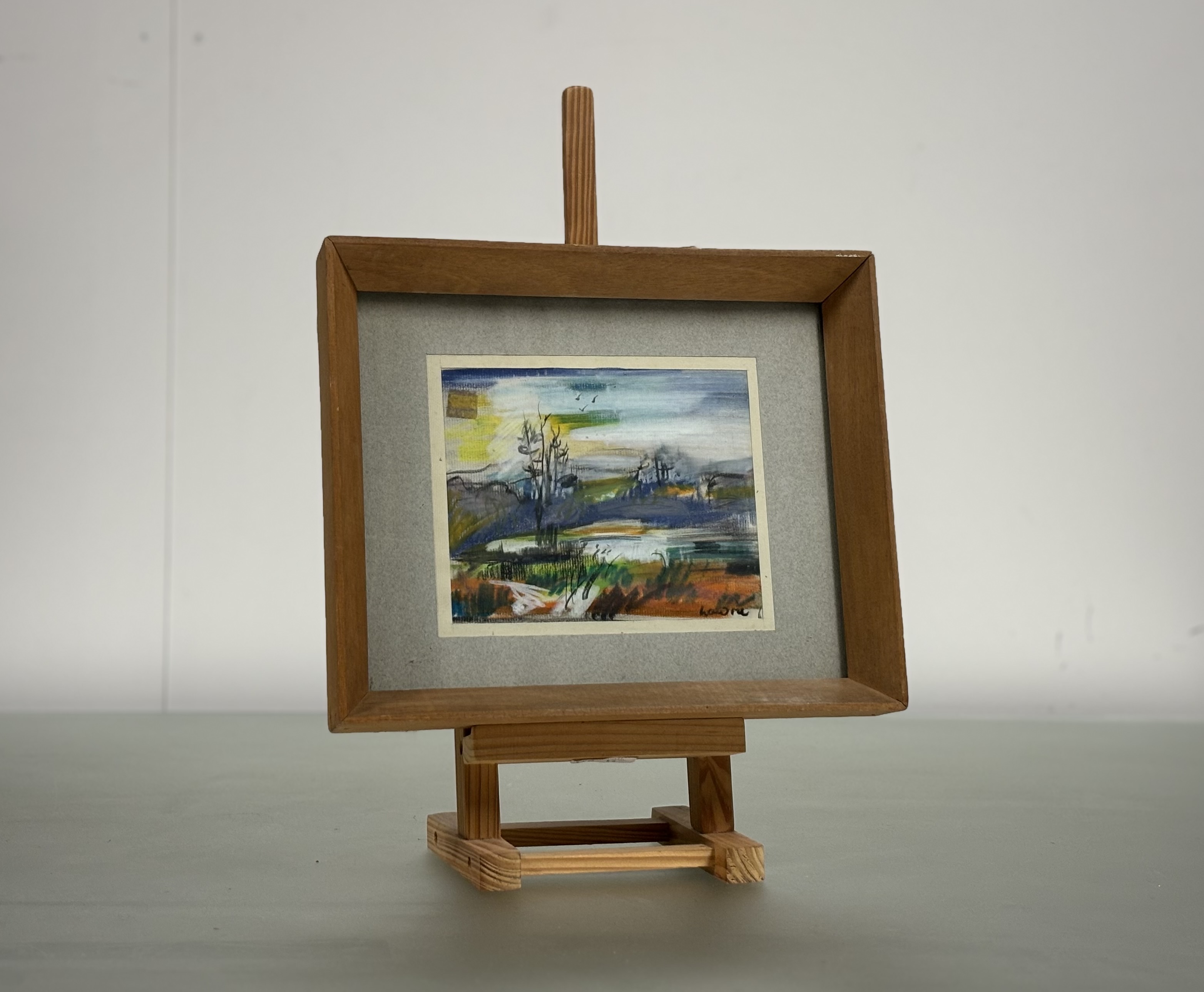 Hamish Lawrie (Scottish, 1919-1987), A Winter Landscape, signed lower right, pastel, framed. 14cm by