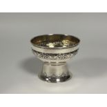 A Danish silver pedestal bowl, in the Art Nouveau taste, hallmarked for Copenhagen 1912, maker Anton