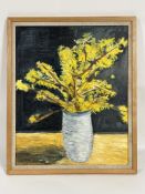 Property of the Late Countess Haig - Unknown Artist, Still life Mimosa in a vase, unsigned, oil on