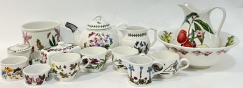A quantity of Portmeirion comprising several items of Botanic Garden including a teapot (h- 19cm, w-