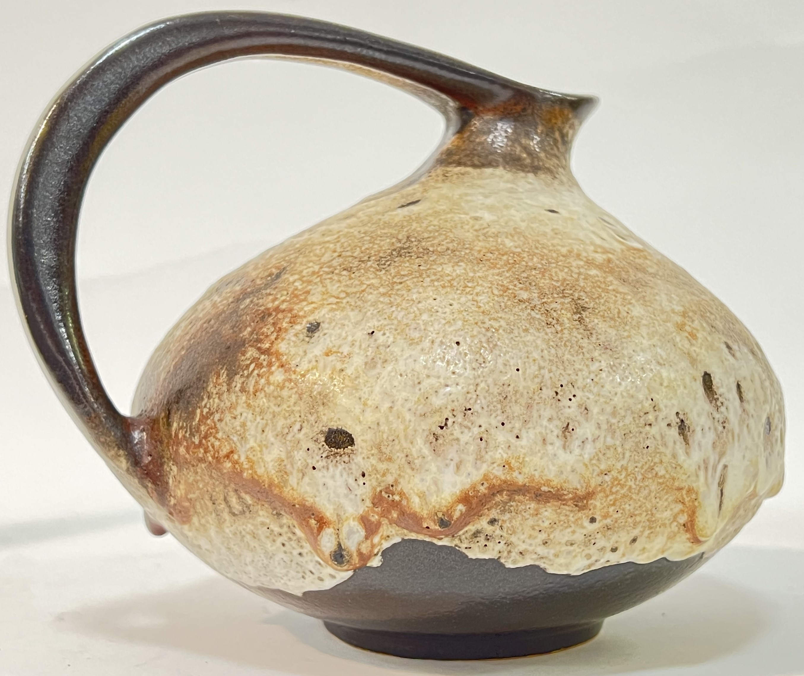 Kurt Tschorner for Ruscha Keramik, an iconic '313' West German pottery fat lava glazed jug (marked