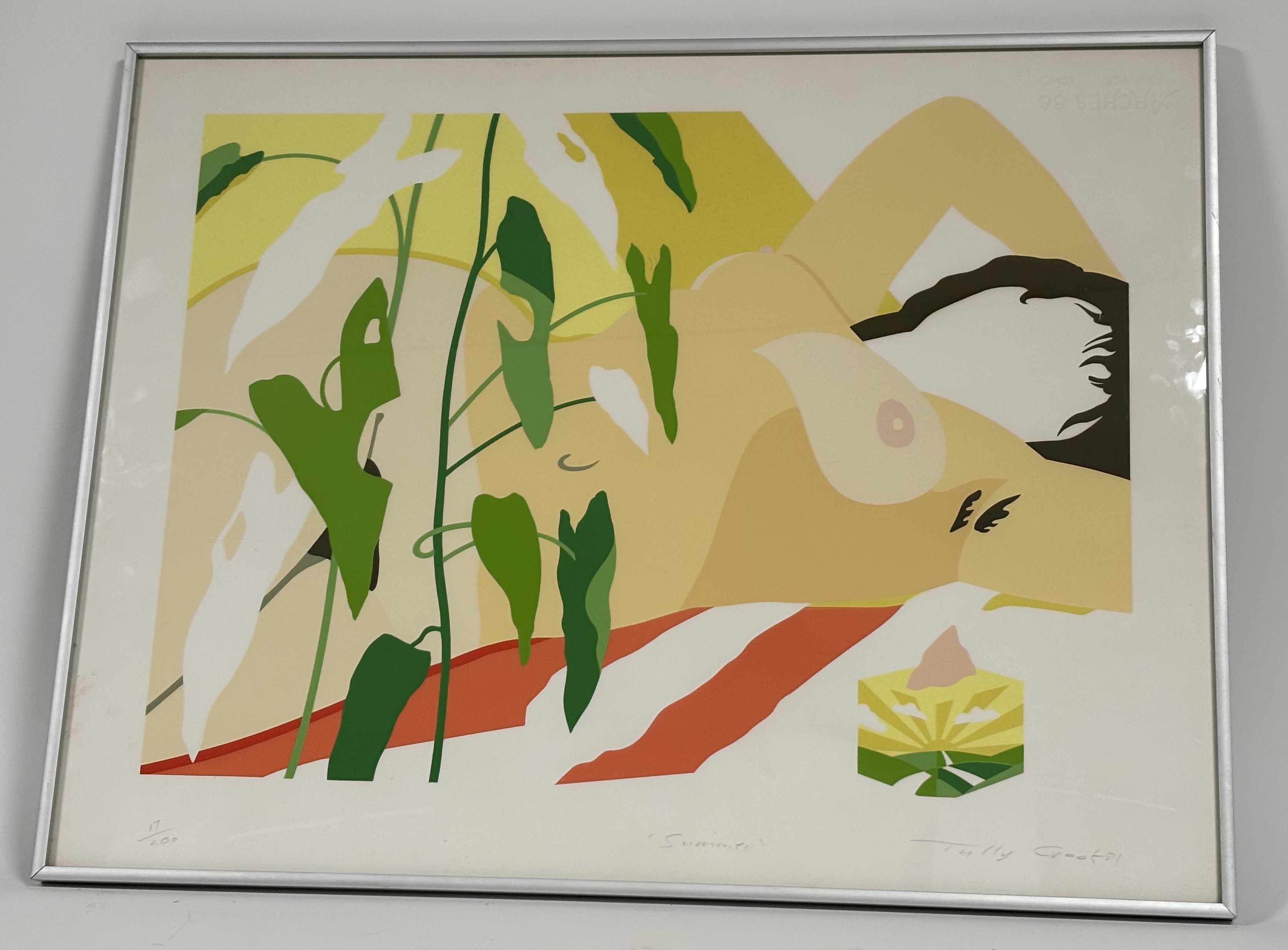 Tully Crook (British 1938-), "Summer", limited screenprint 17/20, signed, titled and numbered pencil