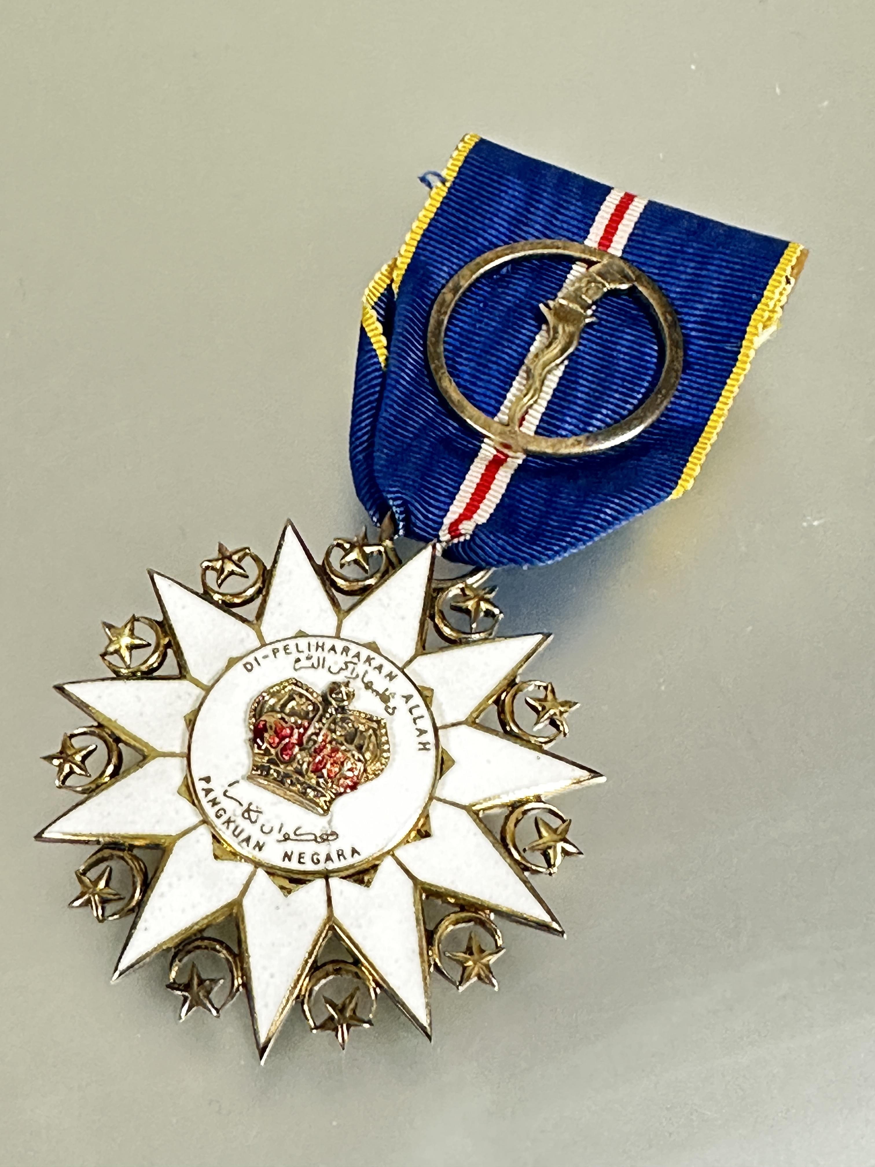 A Malayan Malay, The most Esteemed Order of the Defender of the Realm, Officer, Male, enamel on hall