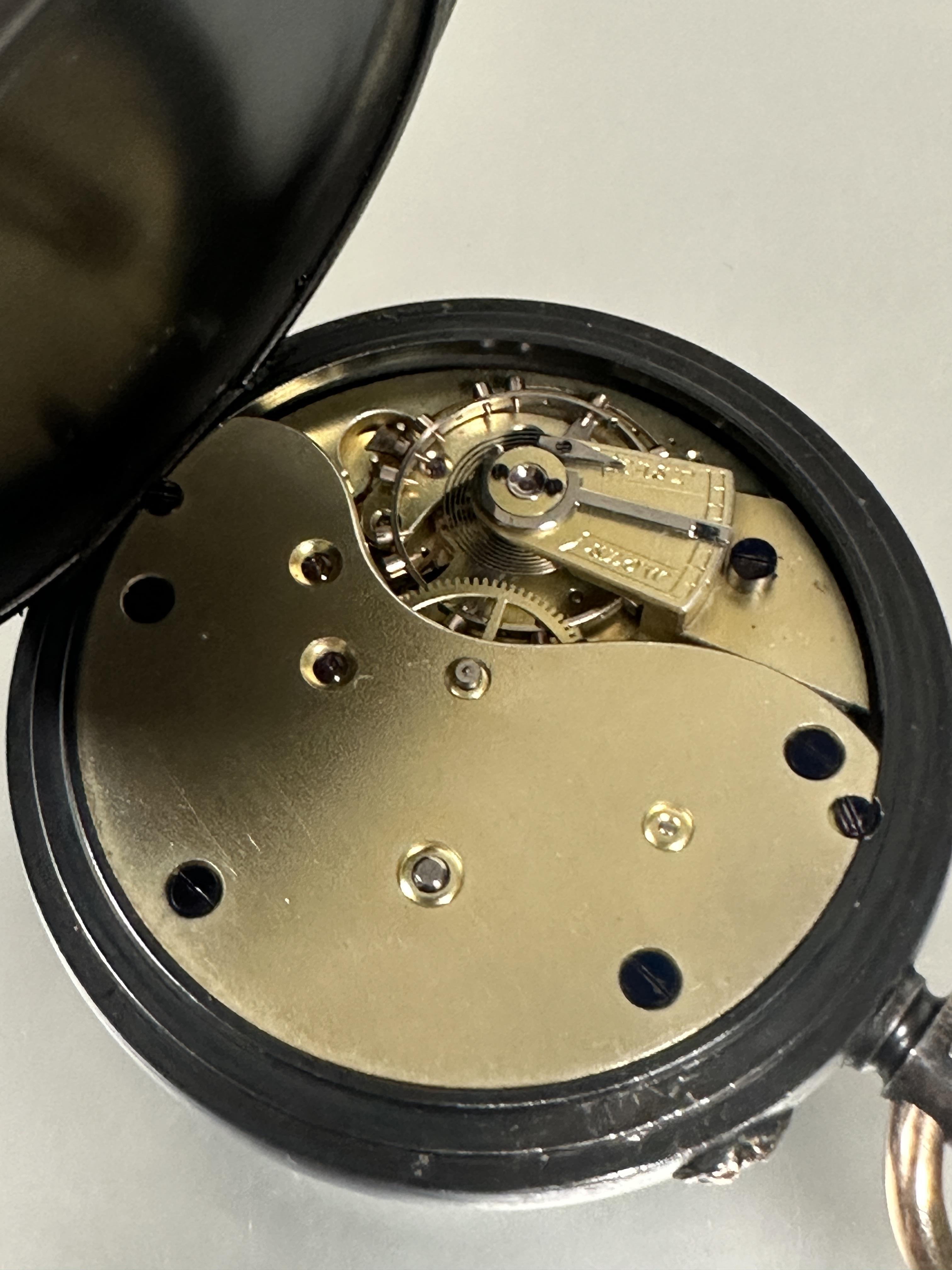 A S. Smith & Son Watchmakers to the Admiralty 9 The Strand London open face gunmetal cased pocket - Image 2 of 5