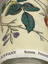 A bolt of screen printed 'Zofany' fabric, unused. Width 176cm.