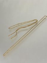 A 9ct gold rope pattern necklace L x 20cm no signs of damage or hard solder and a 9ct gold rope