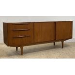 McIntosh, a mid century teak sideboard, fitted with three drawers and two cupboards, raised on