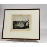 Tom Maxwell (1874-1937), "An Ayrshire Village", etching, signed bottom right, gallery label verso,