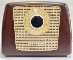 A vintage Bakelite case Ferguson radio (h- 23cm, w- 31cm)