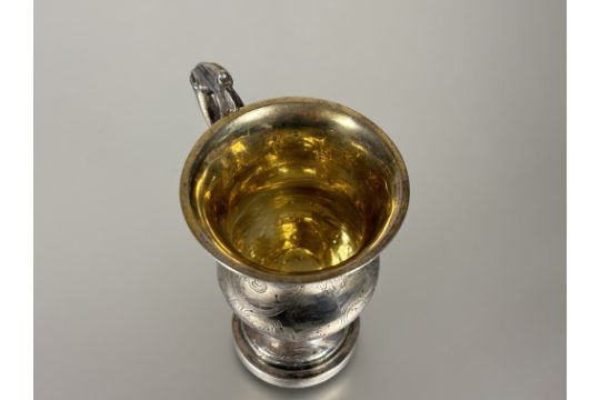 An Indian Colonial silver Christening mug, Lattery Brothers, Calcutta, c. 1850, of baluster form, - Image 5 of 6