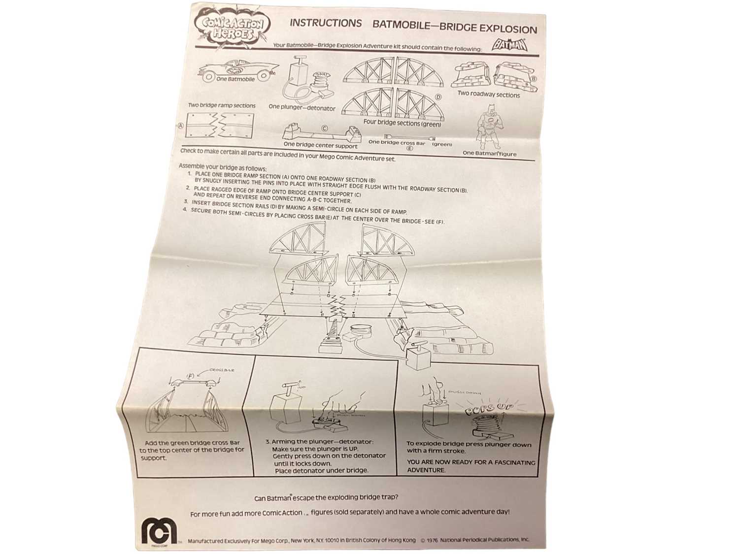 Mego Corps c1976 Comic Action Heroes The Exploding Bridge with ...