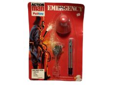 Palitoy Action Man Emergency Outfits & Accessories including Fire Crash Crew Helmet, Bolt Cutters &