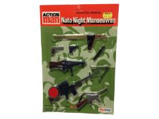 Palitoy Action Man Nato Night Manoeuvres & El Alamein Weapons Arsenals