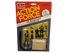 Palitoy Action Man Series 1 Action Force U.S. Paratrooper, on card with blister pack (1)