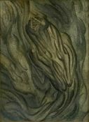 Fay Pomerance (1912-2001) pastel - ‘Lucifer's Reptilian Ascent to Eden’, signed, 32cm x 23cm, in gla
