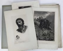 Hubert Herkomer (1849-1914) Three etchings & the Folio Modern Artists