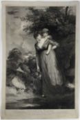 T. Nugent after John Hoppner R.A., stipple engraving pub. 1804, Fetching Water,