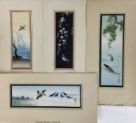 Four original Japanese watercolours, circa 1930's, Matsumoto studies (4)