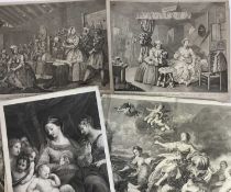 Various 18th & 19th Century prints, to include Hogarth, eleven in total