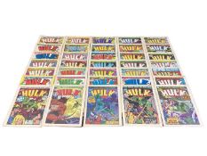 Quantity of Marvel Comics Hulk Comic Weekly (1979/80) together with Marvel Comic Weekly (1979)