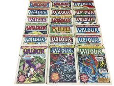 Marvel Comics Valour Weekly Comic Magazine complete run #1-19 (1980's) (No free gifts) together with