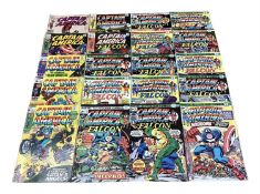 Marvel Comics Captain America, mostly 1970's and some 60's (English and American price variants). To