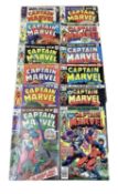 Marvel Comics Captain Marvel #16-21 #25-27 #36 #55 (UK and American Price Variant), Debut of Captain