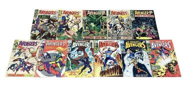 Eleven Marvel Comics The Avengers #32 #40 #45 #48 (Key Issue) #49 (Key Issue) #58 #59 #62 #63 #64 #6