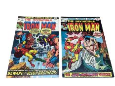Marvel Comics The Invincible Iron Man #54 & 55 (1973) (UK Price Variant) Key Bronze issues with mult