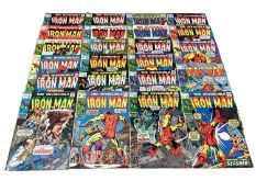 Marvel Comics The Invincible Iron Man, 1960's and some 1970's (English price variants). To include #