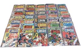 Marvel Comics Conan the Barbarian, large group from 1980's and 90's (mostly American price variants)