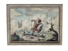 Attributed to Nathaniel Dance (1735-1811) , watercolour - Shakespear's Henry 4th act 5th, 12 x 17cm,