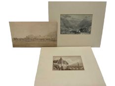 Three 19th century Continental works on paper