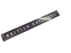 Original British Railways enamel sign, 128.5 x 14.5cm