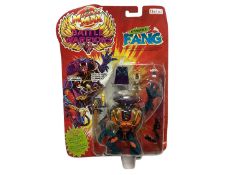 Bluebird (c1994) Mighty Max Battle Warriors - Strikes Fang, on card (corner bent) with comic strip o