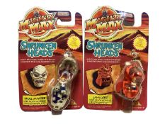 Bluebird (c1994) Mighty Max Shrunken Heads, on card and bubblepack (9)