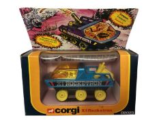 Corgi (c1979) diecast X1 Rocketron No.D2023 & Dinky Convoy Army Truck No.687, both in window boxes (