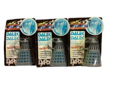 Dapol (c1987) Doctor Who Dalek Grey & Blue, all on card (early version) with bubblepack (3)