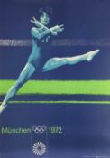 Munich 1972 Olympics Poster, photo by Max Mühlberger, printed in Germany by Gerber, München, 84cm x