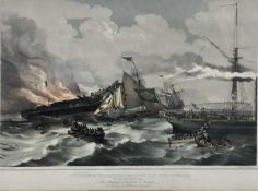 American/Liverpool Interest - "Destruction of the American Emigrant Ship Ocean Monarch on the 24th A