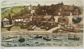 Glynn Thomas (b.1946) limited edition etching - Mersea Island, signed titled and numbered 8/150, 19c