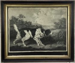 "Thunder" Old English Setter mezzotint on wove, not laid down William Ward after HB Chalon "Horse pa