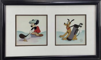 Walt Disney limited edition cel - 'Teeing Off' from Canine Caddy (1941) with Certificate of Authenti