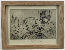 Sir Frank Brangwyn (1867-1956) signed etching from 'L'Ombre de la Croix', 1931, in glazed frame, 12.